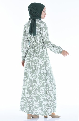 Green Hijab Dress 1046L-01