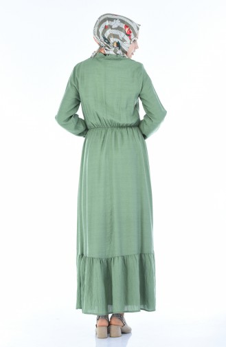 Gummi Kleid aus Aerobin Stoff 1957-02 Grün 1957-02