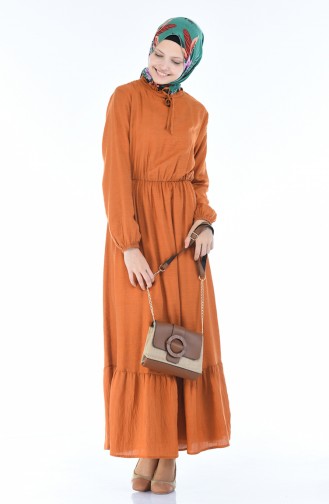 Orange Hijab Dress 1957-03