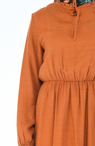 Gummi Kleid aus Aerobin Stoff  1957-03 Orange 1957-03