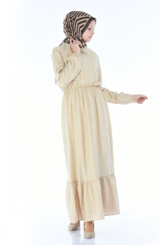 Beige Hijab Dress 1957-04