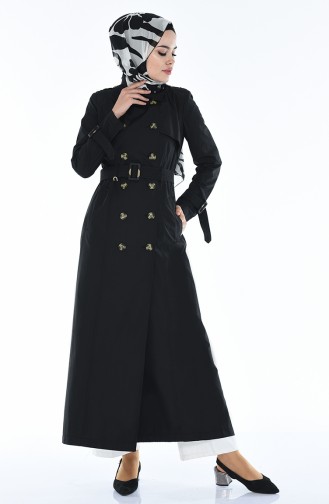 Black Trench Coats Models 6829-01