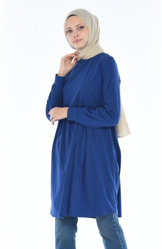 Geraffte Tunika 1262A-01 Blau 1262A-01