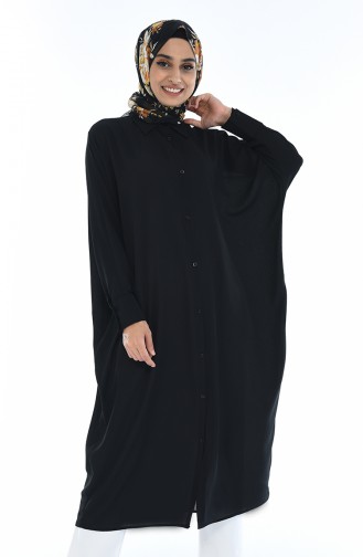 Yarasa Kol Salaş Tunik 6279-01 Siyah