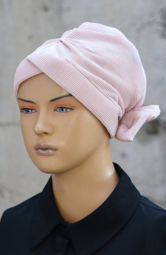 Bonnet mit Plissee  1045-04 Beige 1045-04