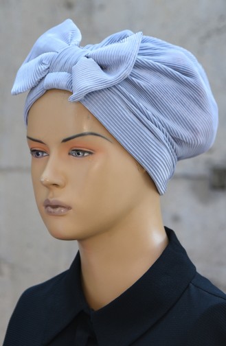 Bonnet Plissé avec Noeud 1045-07 Gris 1045-07