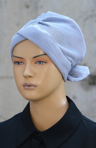 Bonnet Plissé avec Noeud 1045-07 Gris 1045-07