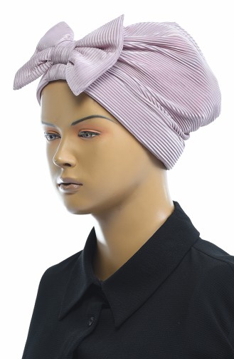 Bonnet Plissé avec Noeud 1045-10 Violet 1045-10