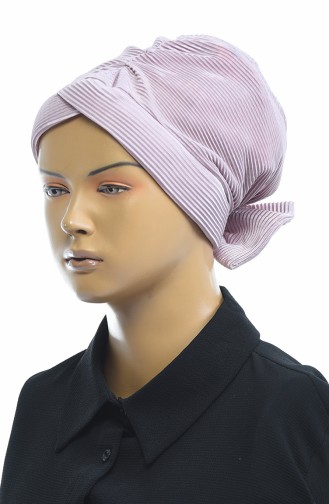 Bonnet Plissé avec Noeud 1045-10 Violet 1045-10