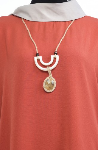 Bone Color Necklace 119