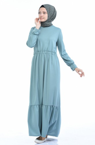 Mint Green Hijab Dress 2250-04