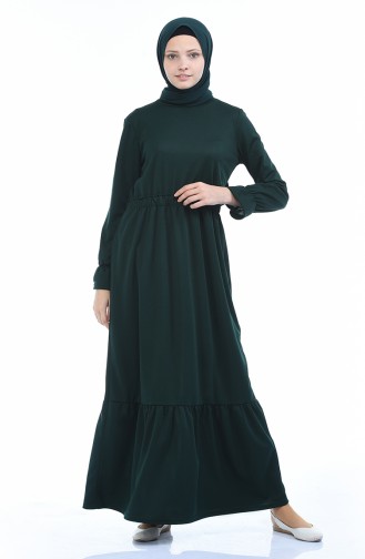 Robe Hijab Vert emeraude 2250-06