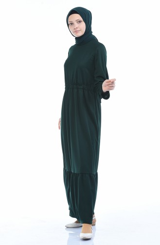 Emerald Green Hijab Dress 2250-06