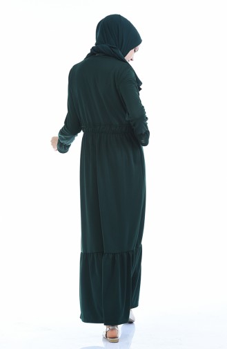 Robe Hijab Vert emeraude 2250-06