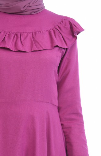 Fuchsia Hijab Dress 7203-13