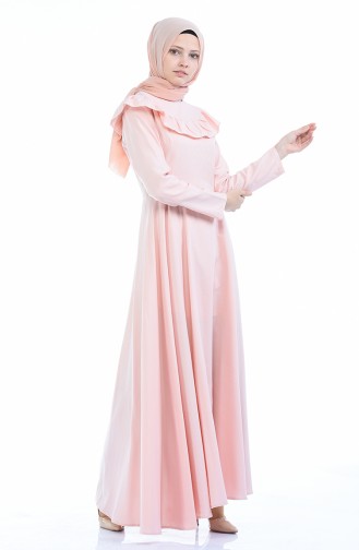 Powder Hijab Dress 7203-17