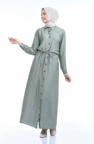 Mint Green Hijab Dress 4280-07