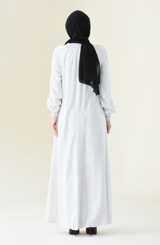 White İslamitische Jurk 8347-02