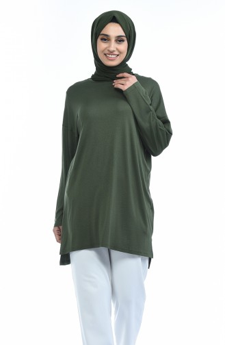 Tunika mit Schlitz 5265-05 Khaki 5265-05