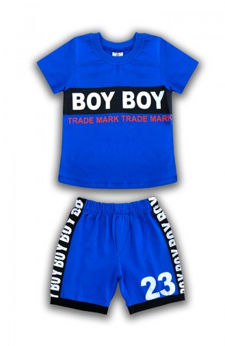 Baby Boy Boy Detail, 2er Set E0570 Dunkelblau 0570