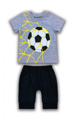 Baby Boy Ball Detail, 2er Set E0639 Grau 0639