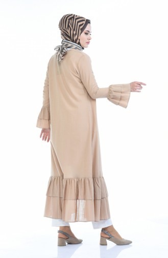 Abaya lin 5003-03 Beige 5003-03