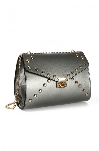 Silver Gray Shoulder Bag 10646GU