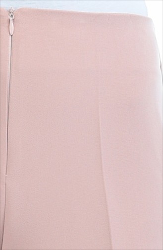 Hidden Zipper wide-leg Trousers 0893-04 Dry Rose 0893-04