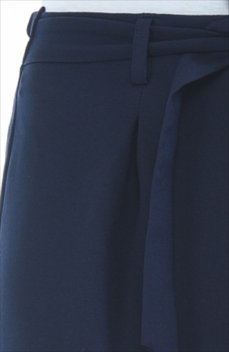Pantalon Large a Ceinture 2011-02 Bleu Marine 2011-02