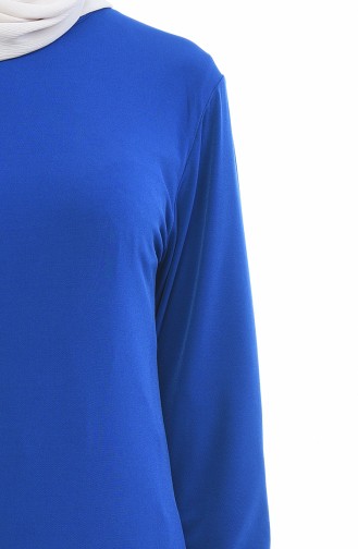 Saks-Blau Bluse 5001-01