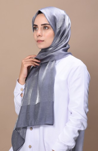 Parlak Abiye Şal 2330-26 Koyu Gri