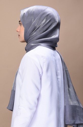 Parlak Abiye Şal 2330-26 Koyu Gri