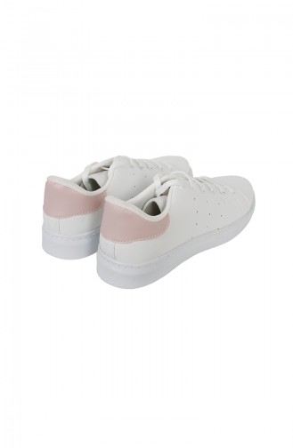 Sportmax Dame Sportschuhe 200 Weiss Pink 200