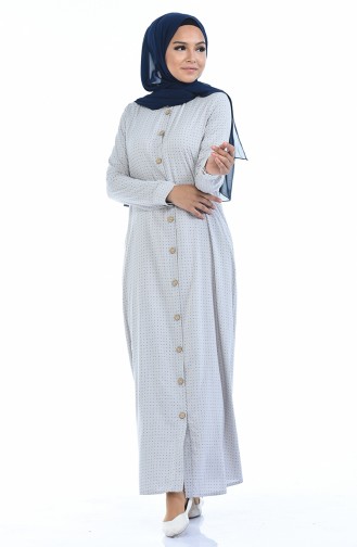 فستان رمادي 1228-01