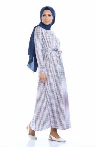 Blue Hijab Dress 1270-03