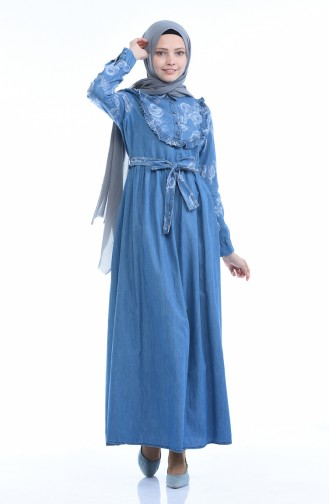 فستان أزرق جينز 4054-01