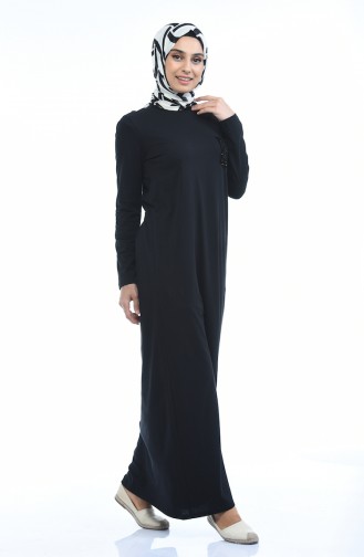 Black Hijab Dress 0501-03