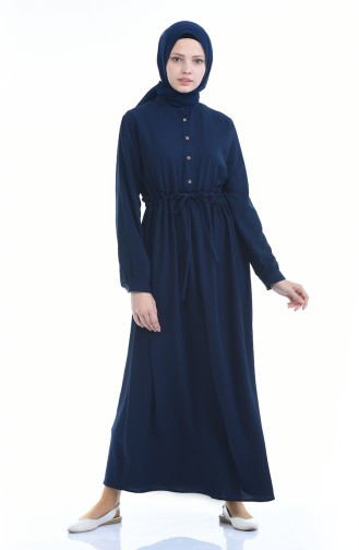 Navy Blue Hijab Dress 1959-04