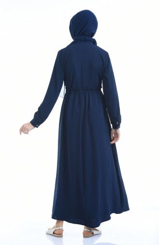 Navy Blue Hijab Dress 1959-04