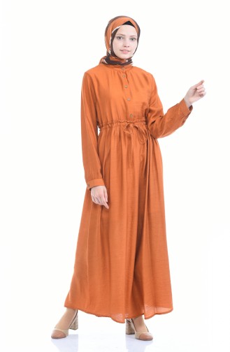 Brick Red Hijab Dress 1959-05