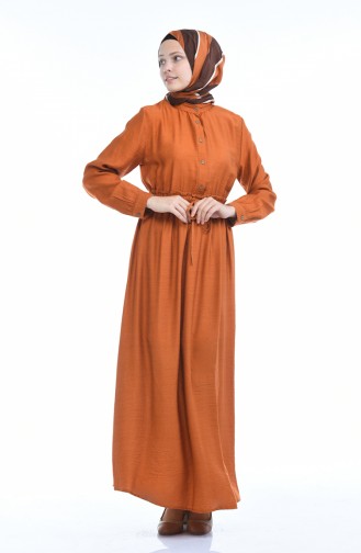 Brick Red Hijab Dress 1959-05