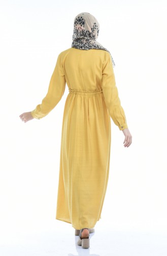 Mustard Hijab Dress 1959-06