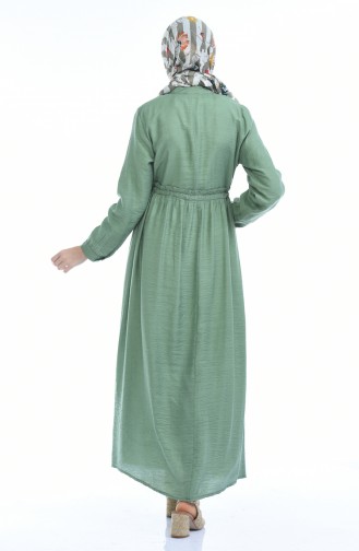 Green Almond Hijab Dress 1959-07