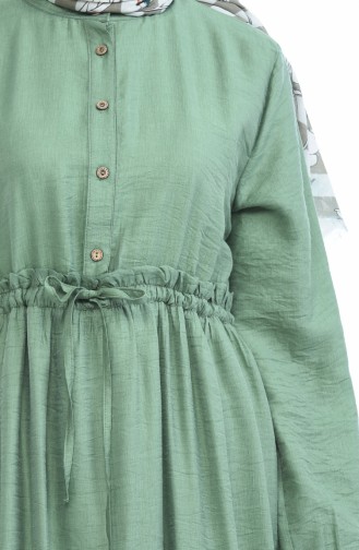 Green Almond Hijab Dress 1959-07