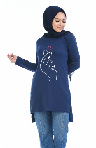 Light Navy Blue Tunics 3057-10