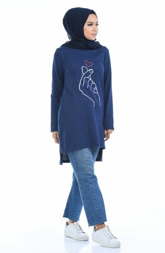 Light Navy Blue Tunics 3057-10