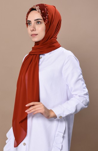 Brick Red Shawl 0037-02