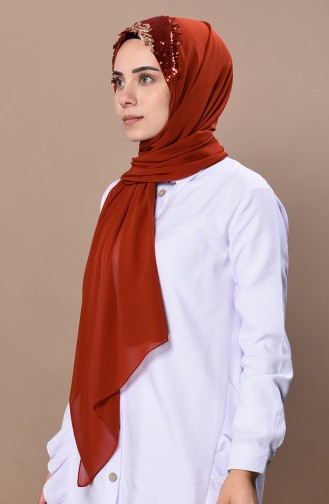 Brick Red Shawl 0037-02