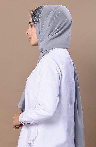 Light Gray Shawl 0037-04