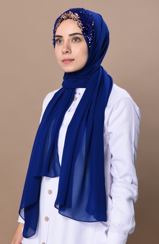 Prenses Tasarım Şal 0037-06 Saks